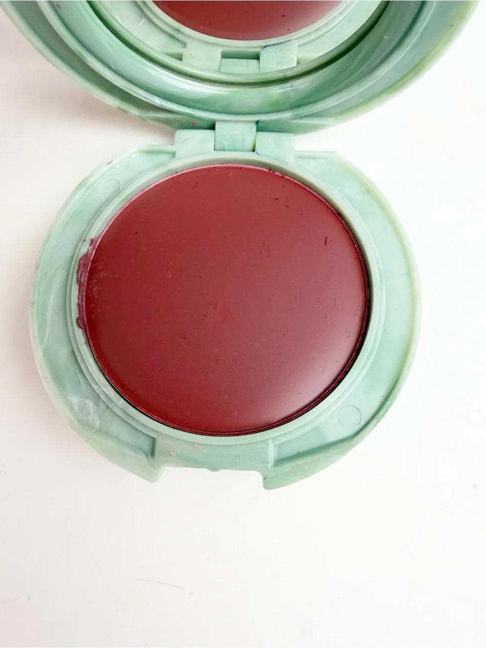Vtg Clinique Different Blusher Different Grape Green Marble Compact .08oz New